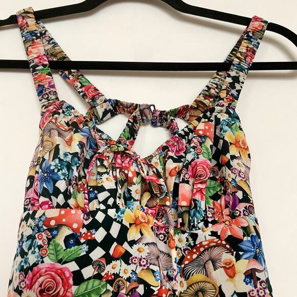For Love and Lemons June Liberty London Wonderland Mini Dress sz XS - Picture 12 of 15